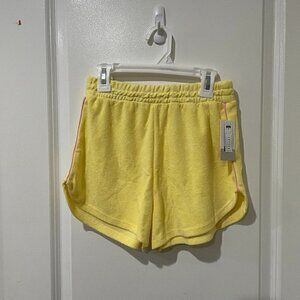 BP French Terry Yellow Casual Shorts